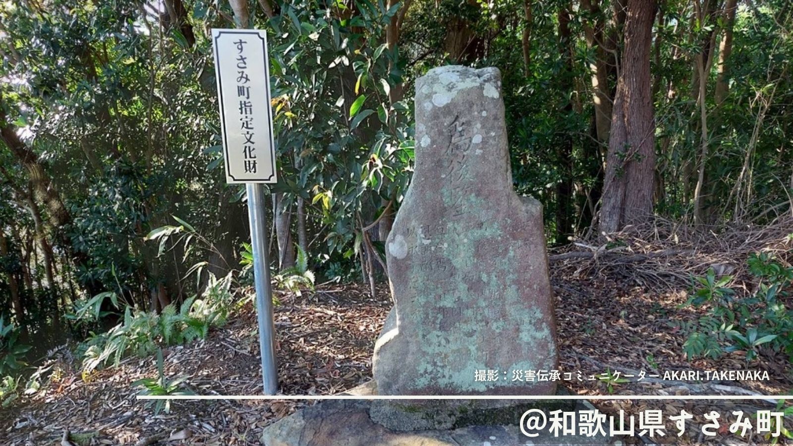 自然災害伝承碑｜和歌山県｜全員無事。石碑が伝える仏力の擁護と日常に隠された避難の知恵